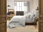 Housse de couette 200 x 200 cm en double gaze de coton – Gris perle
