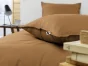 Taie d'oreiller flanelle 63 x 63 cm candice camel Marron