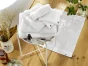 Tapis de bain 50 x 70 cm coton 800 gr Garance Blanc