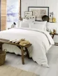 Drap plat 240 x 300 cm flanelle de coton chaude - Candice Blanc
