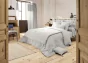 Housse de couette double gaze de coton 260 x 240 cm – Gaia Gris perle