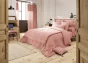 Housse de couette double gaze de coton luxe 240 x 220 cm Gaia Rose pêche