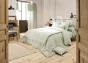 Housse de couette double gaze de coton luxe 240 x 220 cm Gaia Vert d'eau