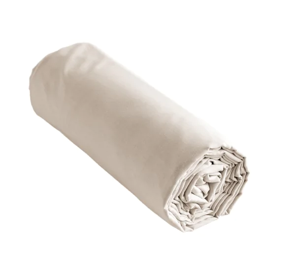 Drap-housse 1 personne Ambre Pampa – 90 x 190 cm – Bonnet 30 cm – Coton 57 fils/cm²