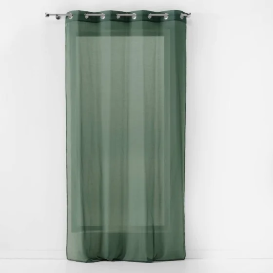 Panneau a oeillets 140 x 240 cm etamine unie etamina Kaki