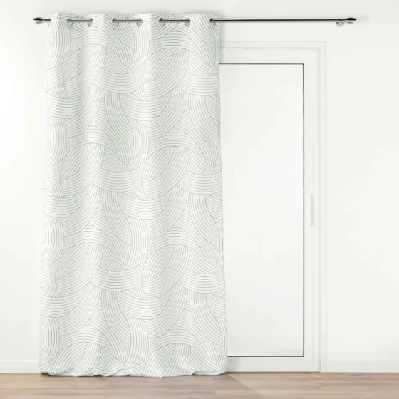 Rideau a oeillets 140 x 260 cm polyester imprime Linea