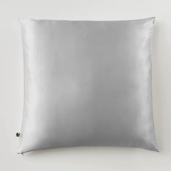 Taie d'Oreiller 63 x 63 cm - Soie de Mûrier Soanne Argent