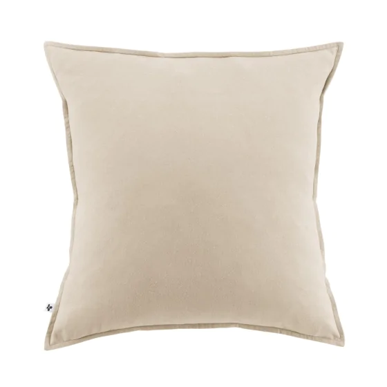 Taie d'oreiller chaude flanelle 63 x 63 cm Candice Beige