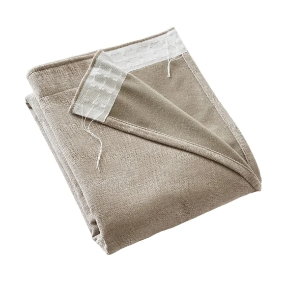 Rideau Occultant Galon Fronceur 140 x 260 cm Blackout & Polaire Bjorn Beige