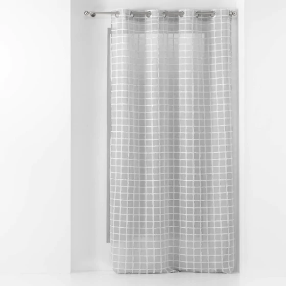 Panneau a oeillets 140 x 240 cm tisse fantaisie karrona Gris