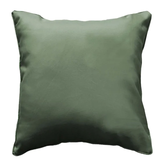 Coussin déhoussable 60 x 60 cm – Essentiel polyester uni Kaki