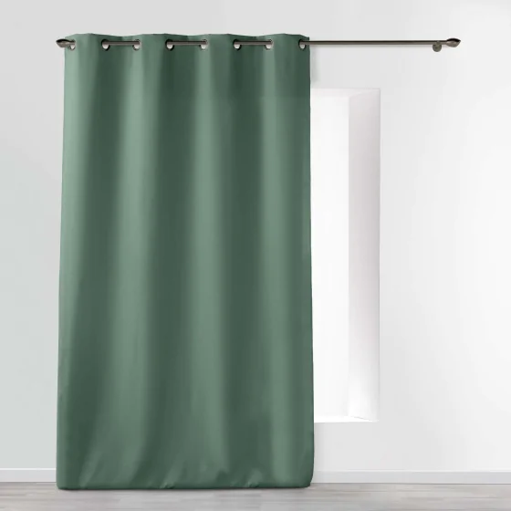  Rideau À Œillets 140 x 260 cm Polyester Uni Essentiel – Cèdre