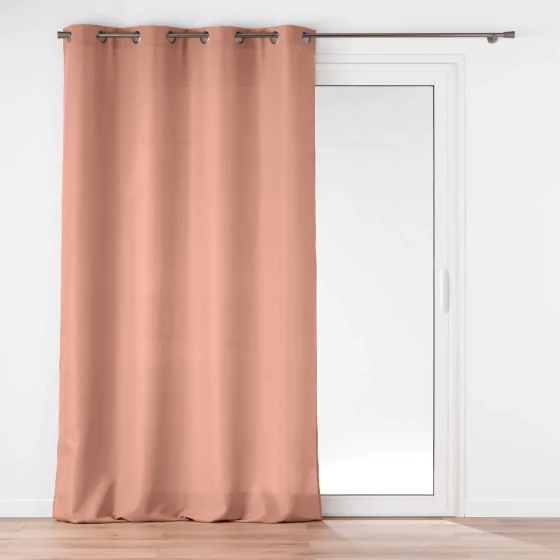 Rideau à œillets 140 x 260 cm – Uni Soline Blush