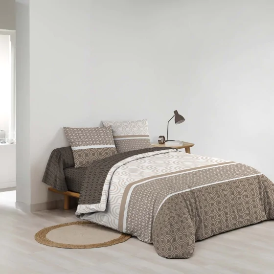 Parure de lit 6 pièces PACHA – 260 x 240 cm – 100% coton – 42 fils/cm²