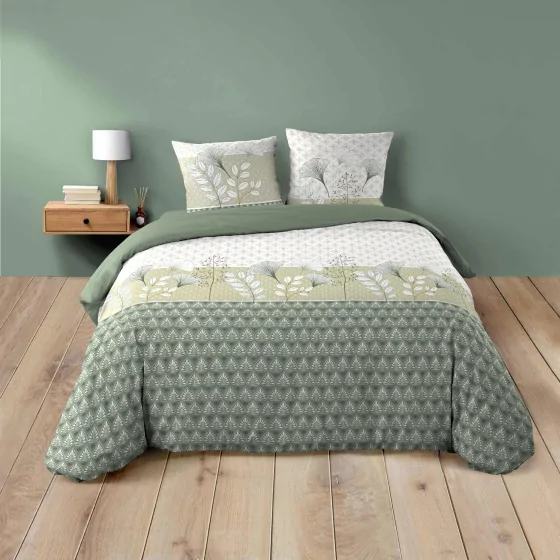 Parure de lit 3 pièces – 240 x 220 cm – 100% coton – 42 fils Poetine