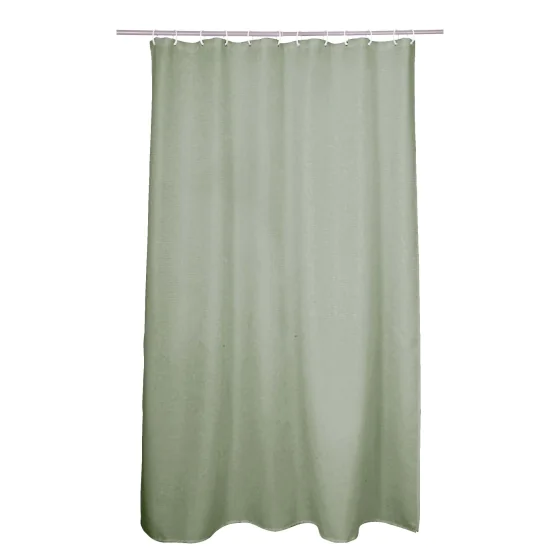 RIDEAU DE DOUCHE 180 x 200 CM PEVA UNI VITAMINE SDB SAUGE