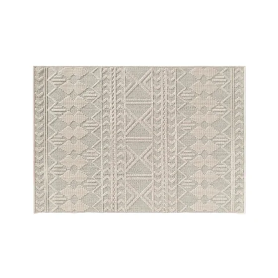 Tapis rectangle 120 x 170 cm tissé plat relief Valam