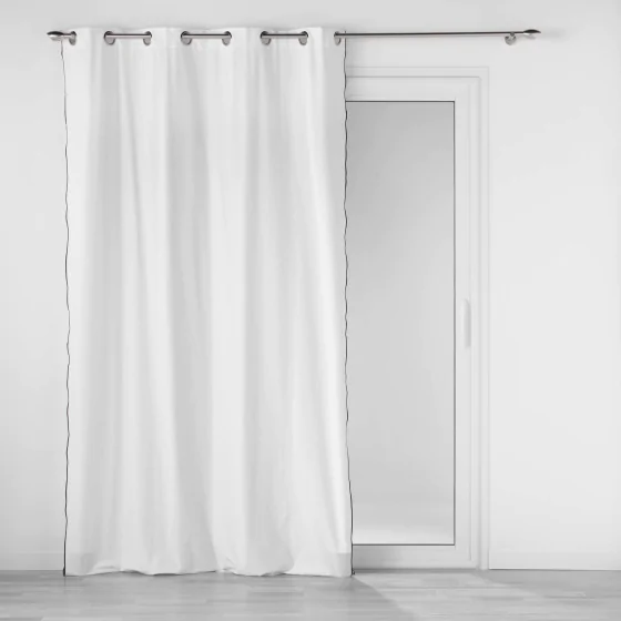 Rideau à oeillets 140 x 240 cm coton recyclé Mistraline Blanc