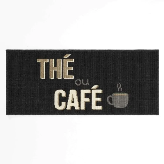 Tapis anti dérapant rectangle 50 x 120 cm bouclette Breakfast