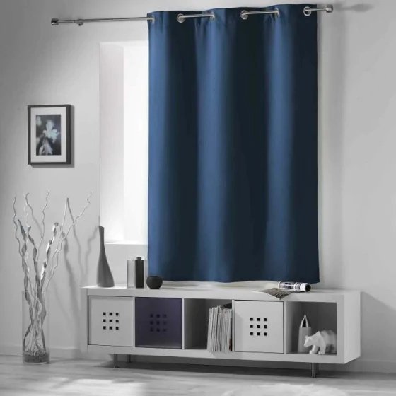 Rideau occultant isolant petites fenêtres 135 x 180 cm occult Bleu