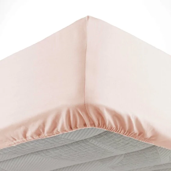 Drap housse 140 x 190 cm bonnet 30 cm Mmicrofibre Oscar Nude