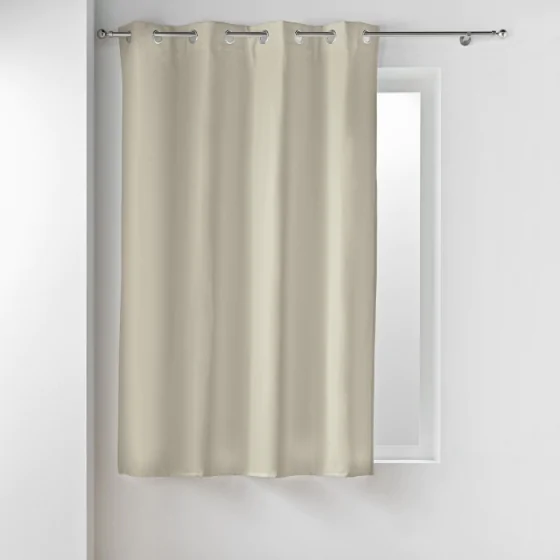 Rideau a oeillets 135 x 180 cm isolantthermique microfibre Micropolar Lin