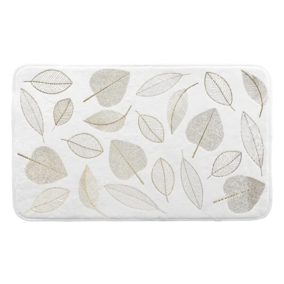Tapis de bain 45 x 75 cm microfibre imprimee metallisee joya des. place Sans