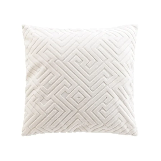 Coussin dehoussable compresse 45 x 45 cm velours devore clover Sans
