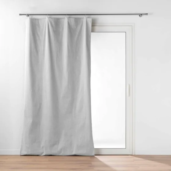 Rideau occultant/thermique/phonique doublure amovible 130 x 230 cm Coverline Gris