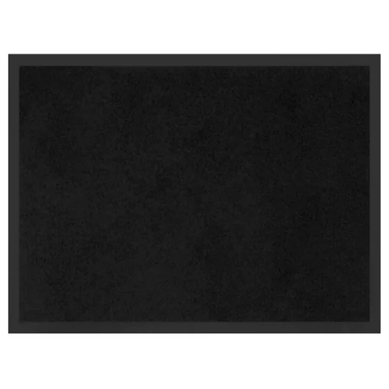 Tapis rectangle 50 x 80 cm anti-poussiere uni telio Noir