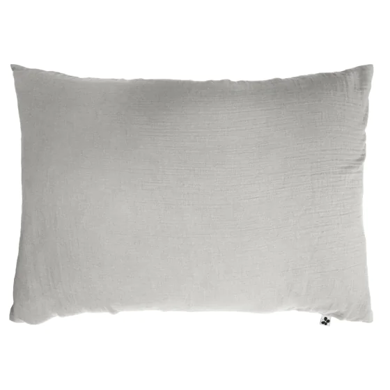 Taie d'oreiller en double gaze de coton – 50 x 70 cm – Perle