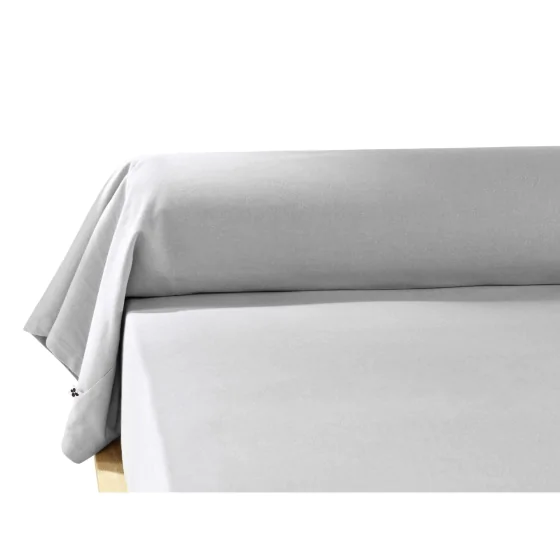 Taie de traversin flanelle 85 x 185 cm candice brume Gris chambré