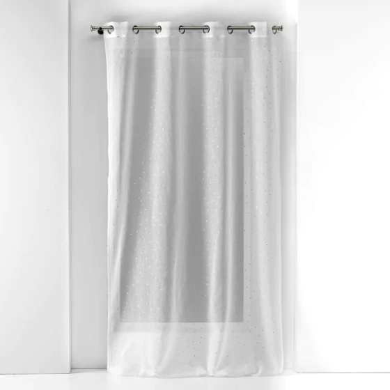 Panneau a oeillets 140 x 240 cm voile sable applique goutteline Sans