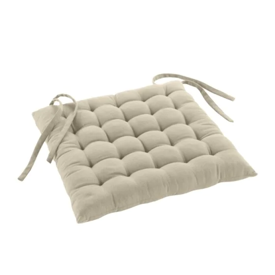Assise matelassee 38 x 38 cm coton/polyester recycle grs twily Lin