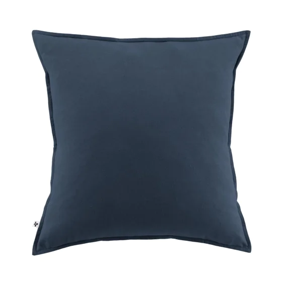 Taie d'oreiller chaude flanelle 63 x 63 cm Candice Bleu foncé