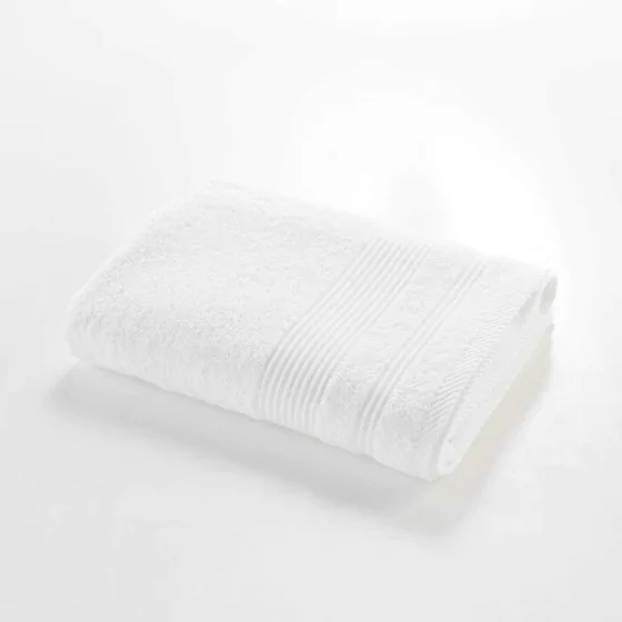 Drap de douche 70 x 130 cm eponge unie tendresse Blanc