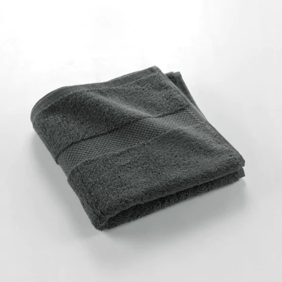 Serviette de toilette 50 x 90 cm éponge 600 gr Elegance Anthracite