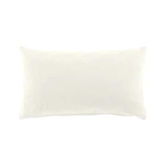 Coussin dehoussable 30 x 50 cm coton/polyester recycle grs twily Blanc