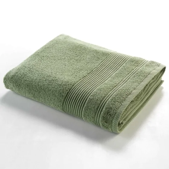 Drap de bain 90 x 150 cm eponge unie tendresse Fougere