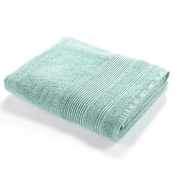Drap de bain 90 x 150 cm eponge unie tendresse Celadon
