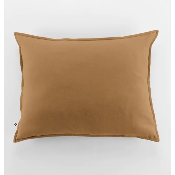 Taie d'oreiller flanelle 50 x 70 cm candice camel Marron