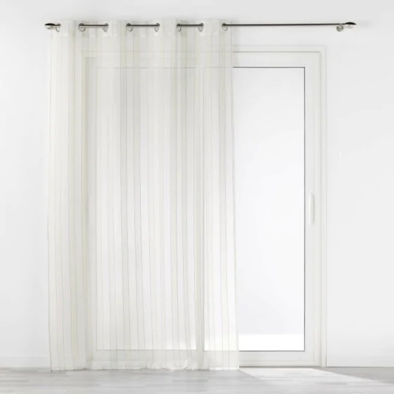 Panneau a oeillets 140 x 240 cm tisse naturel charlize Sans