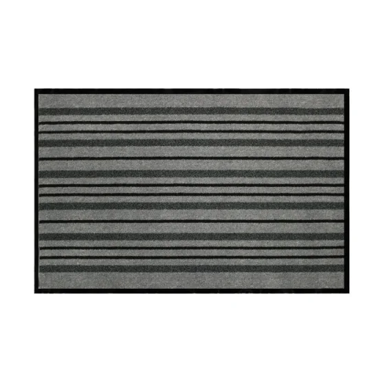 Tapis rectangle 80 x 120 cm anti-poussière grattoir Piano - Gris