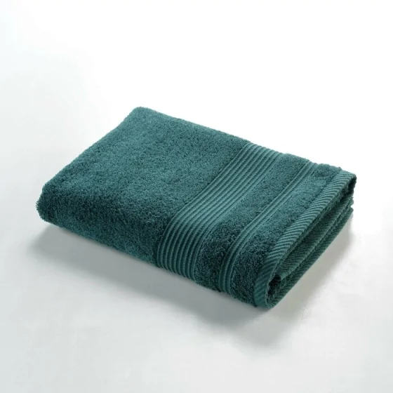 Drap de Douche 70x130 cm - Éponge Unie Tendresse Emeraude 600g/m²