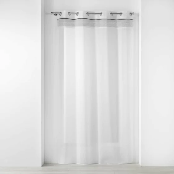 Panneau a oeillets 140 x 280 cm voile sable+top jacquard nikita Sans