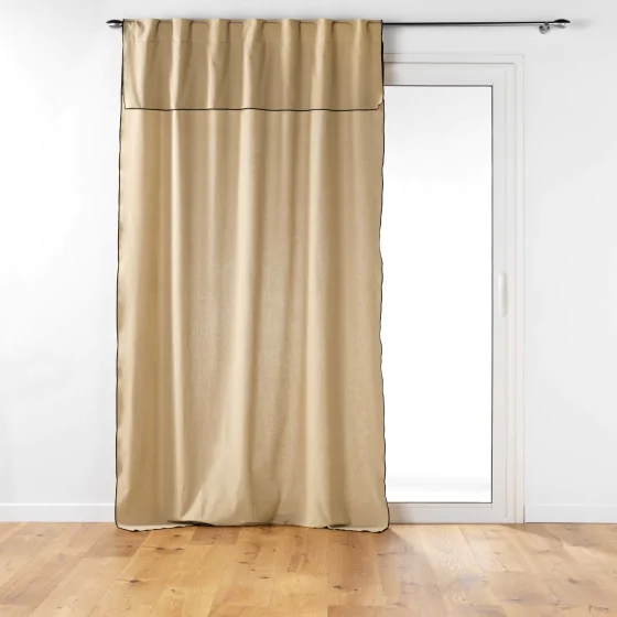 Ridea passant cache-volants en coton 140 x 240 cm Mistraline Beige