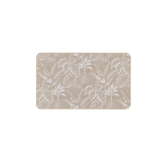 Tapis rectangle 45 x 75 cm tisse imprime stylis Blanc