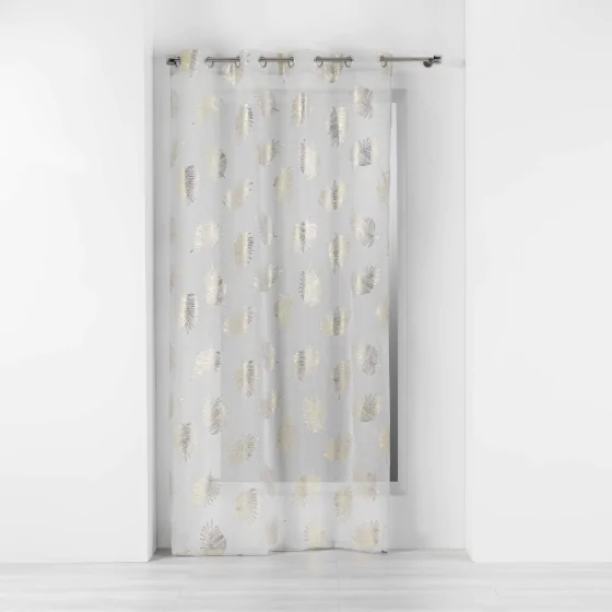 Voilage a oeillets 140 x 240 cm voile sablé Sunny gold