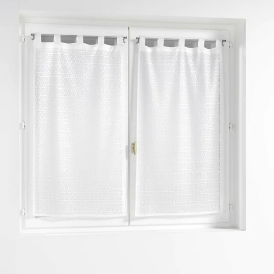 Paire droite passants 2 x 60 x 120 cm maille naomie Sans