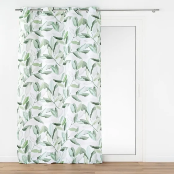 Rideau a oeillets 140 x 260 cm polyester imprimé Eleonore